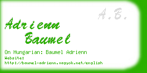 adrienn baumel business card